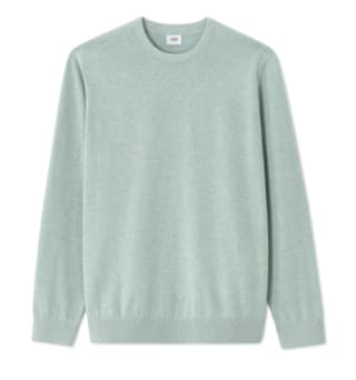Pull col rond 100% coton - bleu vert à 12,99€