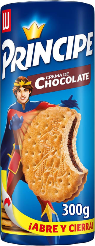 Príncipe Original, Galletas Sándwich Rellenas de Crema de Chocolate, 300g por 1.46€