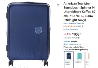 American Tourister Soundbox Spinner 67 voor €106,25 bij Amazon