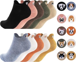 Effeet grappige lage sokken voor dames, 10 paar (35-42) voor €8,99 bij Amazon