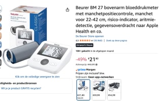 Beurer BM 27 Basic bovenarm bloeddrukmeter voor €21,80 bij Amazon