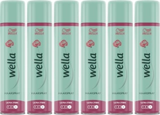 6 x 250 ml Wella Ultra Strong Hairspray voor €10,40 bij Bol
