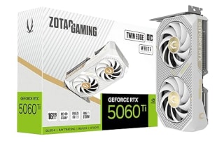 Tarjeta ZOTAC RTX 5060 Ti 16GB White Edition por $9,746 | Amazon