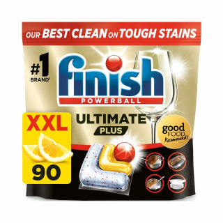 Finish Ultimate Plus All in One Lemon Dishwasher Tablets, 90 Pack for £11.29