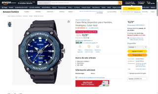 Reloj Casio Azul Analógico por $629 | Oferta Amazon