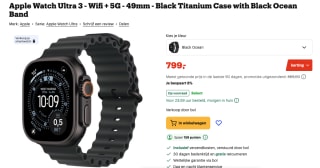 Apple Watch Ultra 3 voor €799 bij Bol