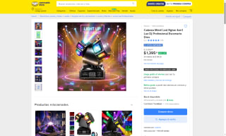 Cabeza Móvil LED RGBW 4en1 por $1,395 | Oferta Mercado Libre