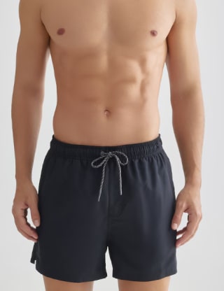 Bañador bermuda liso de hombre - Easy Wear - Negro por 9.99€