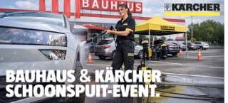 autowasbeurt Gratis bij Bauhaus