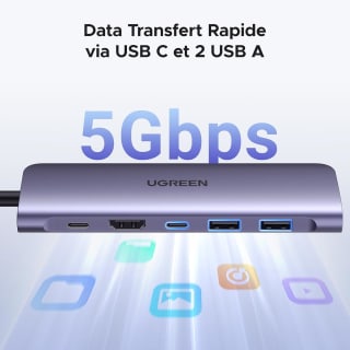 UGREEN Revodok 1071 Hub USB C 7 en 1 pour 18,04€ chez Amazon