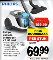 Philips 2000 Series Cleaner XB2122/09 - Stofzuiger voor €69,99 bij Vomar