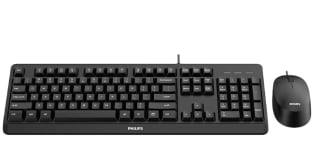 Teclado + Ratón con cable Philips SPT6207BL/16 - Negro por 10.99€