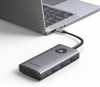 ORICO Estación de Acoplamiento USB C de 6 en 1 por $201.75 en Amazon
