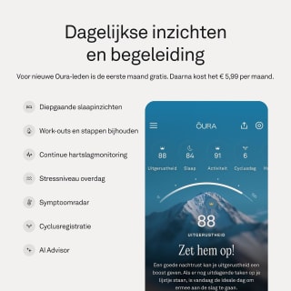 Oura Ring 5 (maat 9) voor €386,11 bij Amazon