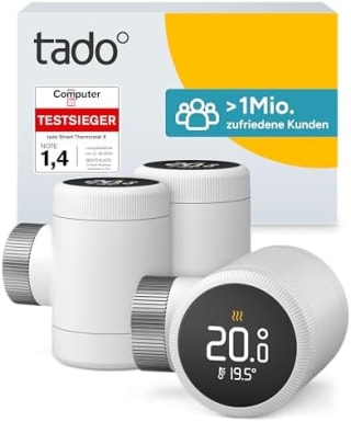 tado Slimme radiatorthermostaat X - Trio Pack voor €179,99 bij Amazon