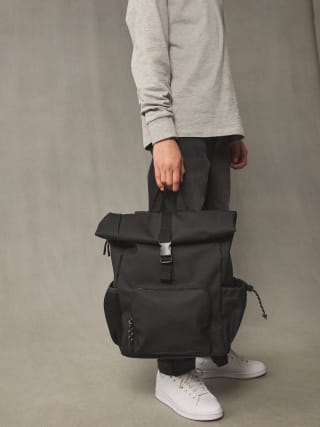 Black Roll Top Backpack for £10.50 at Next