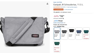 Eastpak JR Schoudertas voor €16 bij Amazon