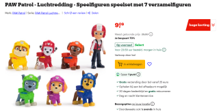 Paw Patrol: Air Rescue speelgoedfiguren, geschenkpakket voor €9,09 bij Bol