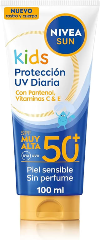 NIVEA SUN Kids Protección Solar UV Diaria SPF 50+ de 100ml por 6.64€