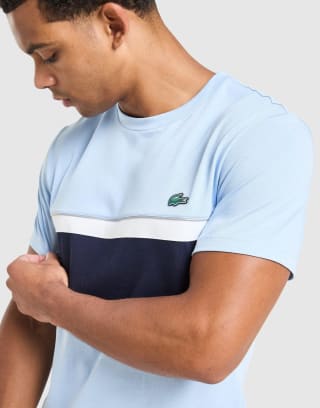 T-shirt Colour Block réfléchissant Lacoste à 35€ chez JD Sports