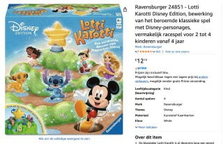 Ravensburger Lotti Karotti Disney Edition voor €12,19 bij Amazon