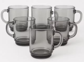 Duralex Set de 6 Tazas de Vidrio Transparente con Asa, 26CL por 9.94€