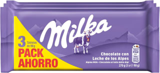 6 tabletas Milka Chocolate con Leche de los Alpes 90 g por 4.80€