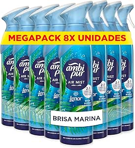 8 botes Ambipur Brisa Marina Ambientador En Spray 185ml por 16.99€