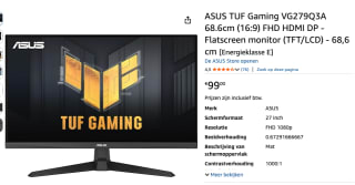 ASUS TUF Gaming VG279Q3A computer monitor voor €99 bij Amazon