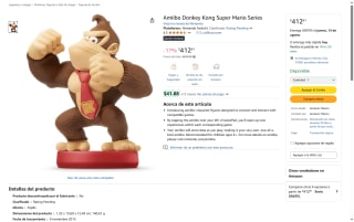 Amiibo Donkey Kong Super Mario por $413 | Oferta Amazon