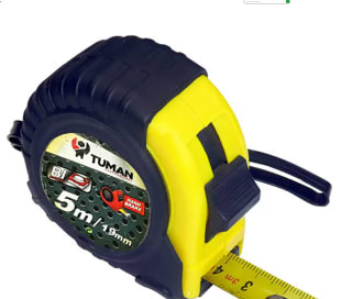 TUMAN Profesional Flexómetro Antigolpe 5 m X 19 mm por 2.37€