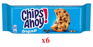 6 x Chips Ahoy Galletas Cookies Originales con Pepitas de Chocolate, 128 g por 8.06€