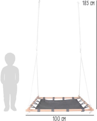 Small Foot Nestschommel met Houten Frame (100x100 cm) voor €17,69 bij Bol