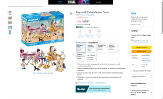 Playmobil Cafetería para Gatos por $479 | Amazon