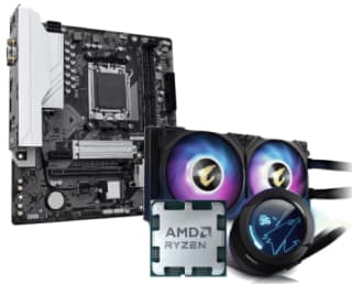 Carte mère Gigabyte B650M Gaming + Ryzen 5 + Gigabyte WaterForce à 259,99€