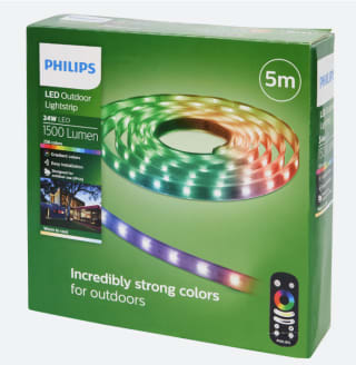 Philips outdoor ledstrip (5meter) voor 18,95 euro (14,62 euro in weekactie)