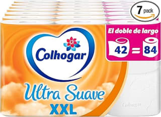 42 rollos Colhogar Ultra Suave XXL de 2 capas por 12,22€