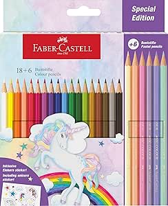 FABER-CASTELL 111221 Set lápices de colores Unicornio, 24 lápices por 6.54€