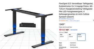 FLEXISPOT In hoogte verstelbaar tafelframe, dubbele motor voor €169,99 bij Amazon
