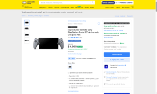 PlayStation Portal 30 Aniversario por $3,824 | Mercado Libre (MP)
