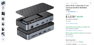 ORICO 10 en 1 Hub USB-C por $1,078 | Mercado Libre