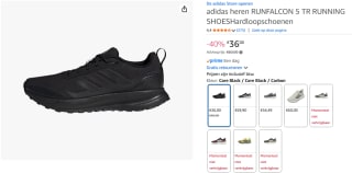 adidas Runfalcon 5 TR Hardloopschoenen voor €36 bij Amazon