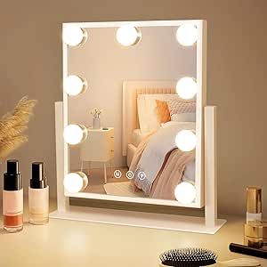 Espejo de Maquillaje con iluminación Hollywood con 9 LED por 26.99€