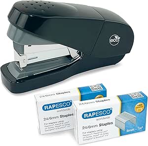 Rapesco 1688 ECO Grapadora Grapado Plano, 2000 Grapas Tipo 24/6 mm por 8.54€