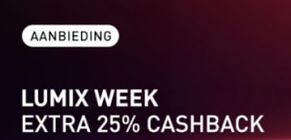 25% extra cashback op Panasonic Lumix tijdens LUMIX Week bij Panasonic