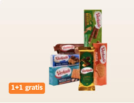 Alle Verkade 1+1 gratis bij de Albert Heijn