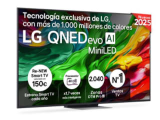 TV QNED LG 65" 65QNED87 evo MiniLED AI 4K 2025 Smart TV por 845€