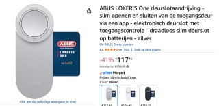 ABUS ABLO10000S elektronisch deurslot voor €117,45 bij Amazon