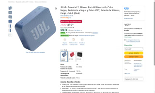 Altavoz Portátil JBL Go Essential 2 por $455 | Oferta Amazon