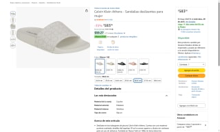 Sandalias Calvin Klein por $584 | Oferta Amazon